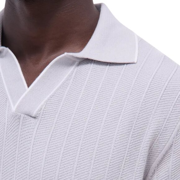 LIKE NEW! Bugatchi Johnny Collar Rib Polo Size Medium - Picture 4 of 13